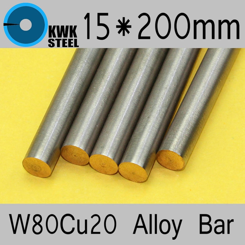 15*200mm Tungsten Copper Alloy Bar W80Cu20 W80 Bar Spot Welding Electrode Packaging Material ISO Certificate Free Shipping